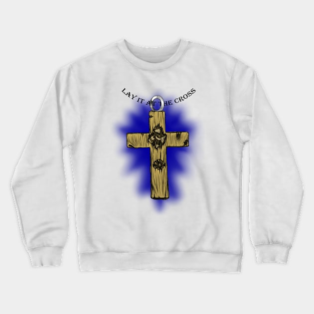 Lay at the cross. Crewneck Sweatshirt by Maximuselektro